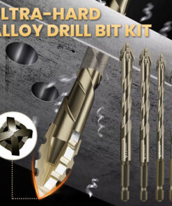 🔥2025 Hot Sale🔥High-Strength 4-Flute Serrated Eccentric Drill Bit Kit