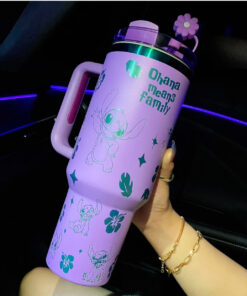 🔥Stitch Cup 40OZ 1200ML 🥰 Straw Topper as Free Gift🎁