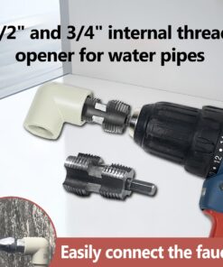 🌲Electric Drill Compatible PVC Pipe Threader Kit with Various Die Sizes