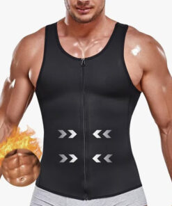 Men's Zipper Waist Trainer Trimmer Vest