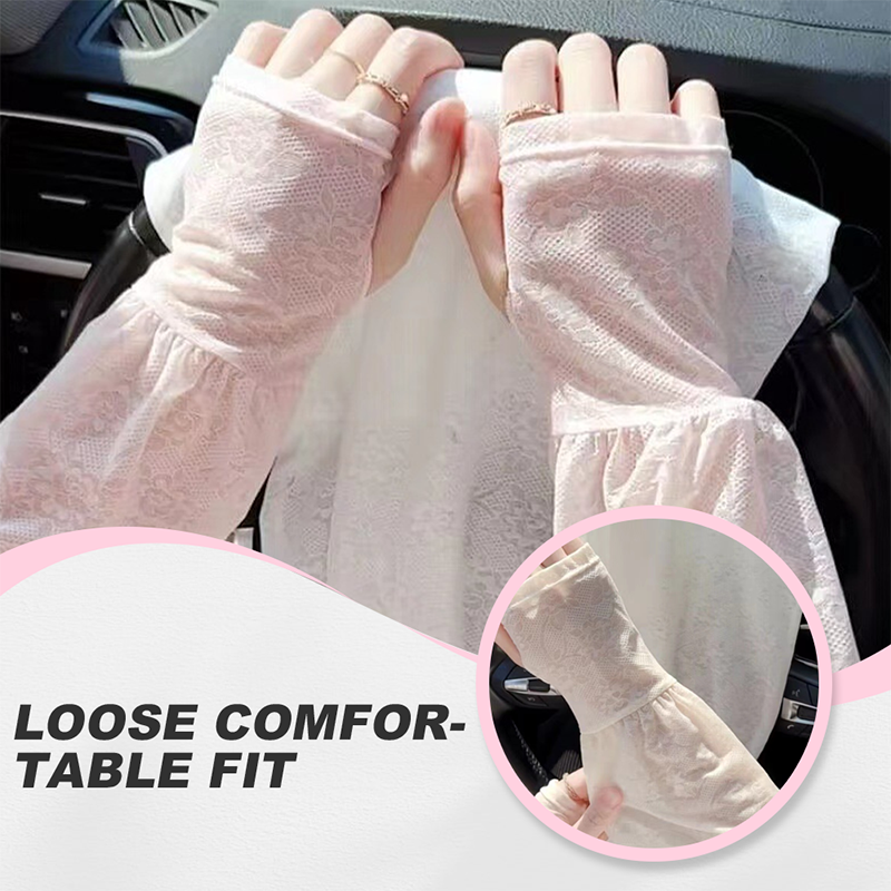 πβοΈ Ice Lace Sun Sleeve! UPF50+ Cooling 5β. Stylish Sun Protection for Arms π