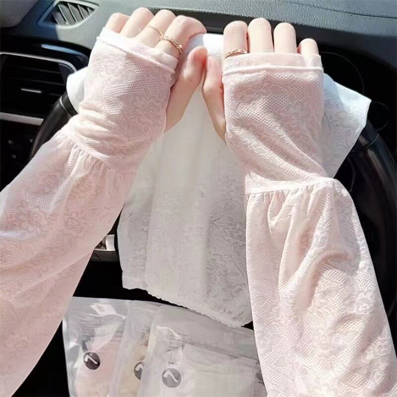 πβοΈ Ice Lace Sun Sleeve! UPF50+ Cooling 5β. Stylish Sun Protection for Arms π - Image 3