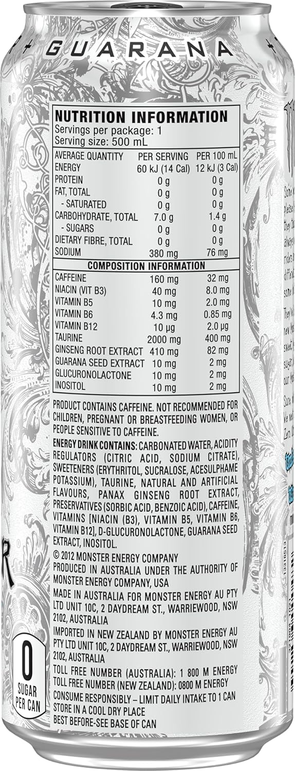Monster Energy Drink Zero Ultra 24 x 500ml - Image 3